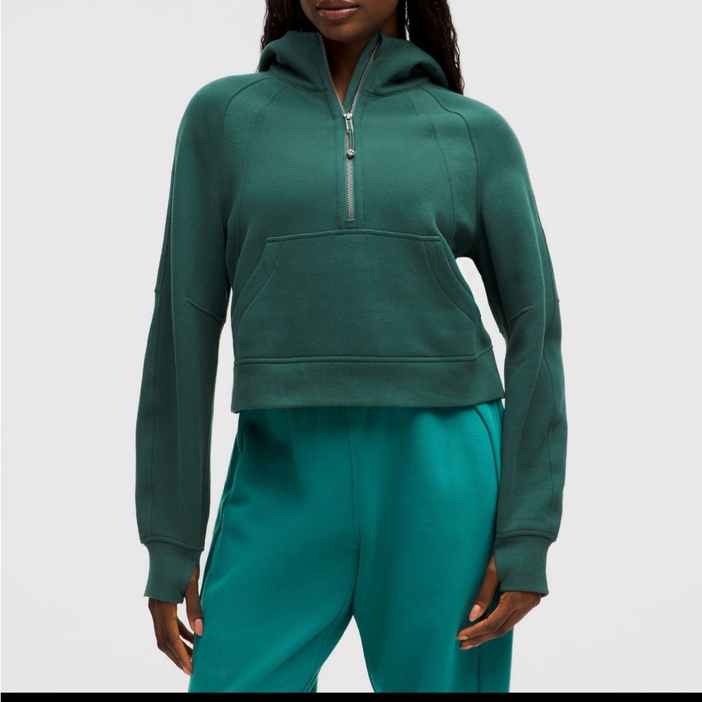 LULULEMON NWT Scuba Oversized Half-Zip Hoodie Green Women's Hoodie
